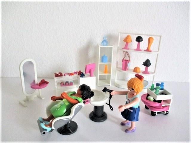 playmobil kapsalon 5487 met doos, Ophalen of Verzenden, Zo goed als nieuw, Complete set