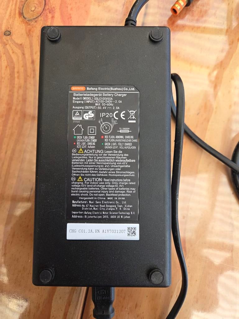 Bafang acculader, Ophalen of Verzenden