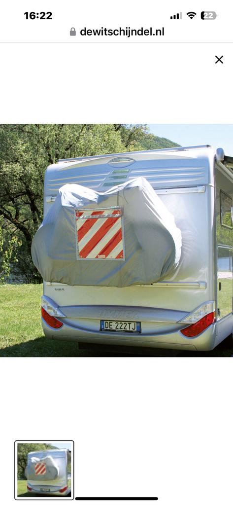 Niet gebruikt.  2 persoons Fietsenhoes, met verkeersbord., Ophalen of Verzenden, Nieuw, Op maat