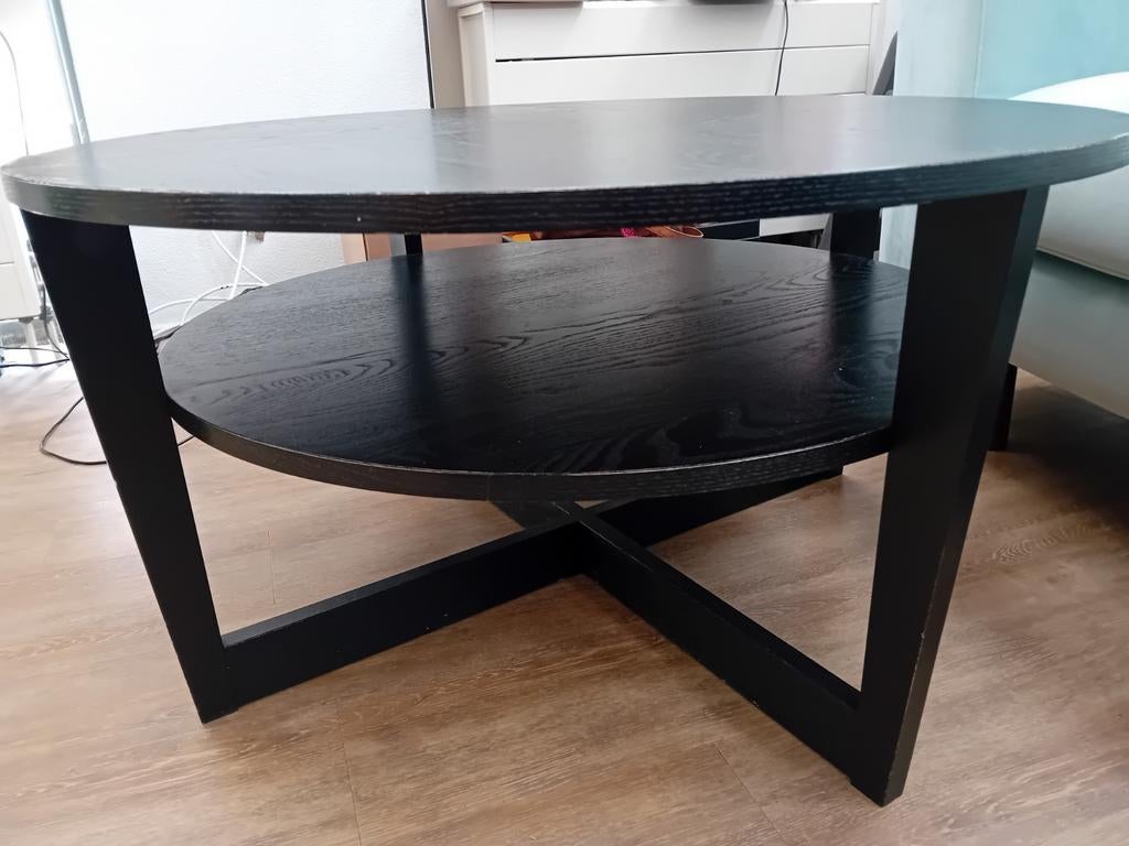 Salontafel rond ikea zwart, Ophalen, 50 tot 100 cm, Rond, 50 tot 100 cm
