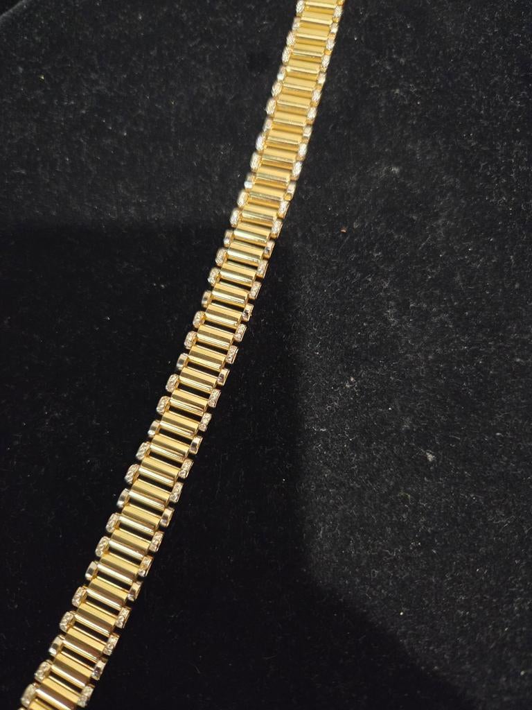 14 k gouden rolex model armband 22,4 gram, Ophalen of Verzenden, Nieuw, Goud, Goud