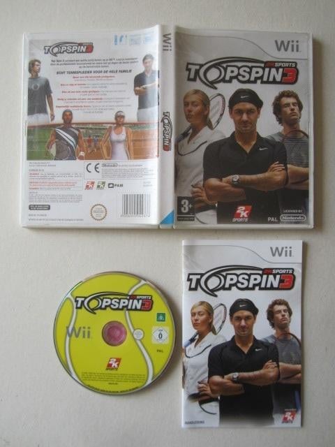 Top Spin Topspin tennis 3 Nintendo Wii, Ophalen of Verzenden, Zo goed als nieuw, Sport, 3 spelers of meer