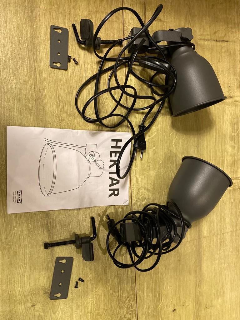 2x IKEA HEKTAR lamp (set), Ophalen of Verzenden, Zo goed als nieuw