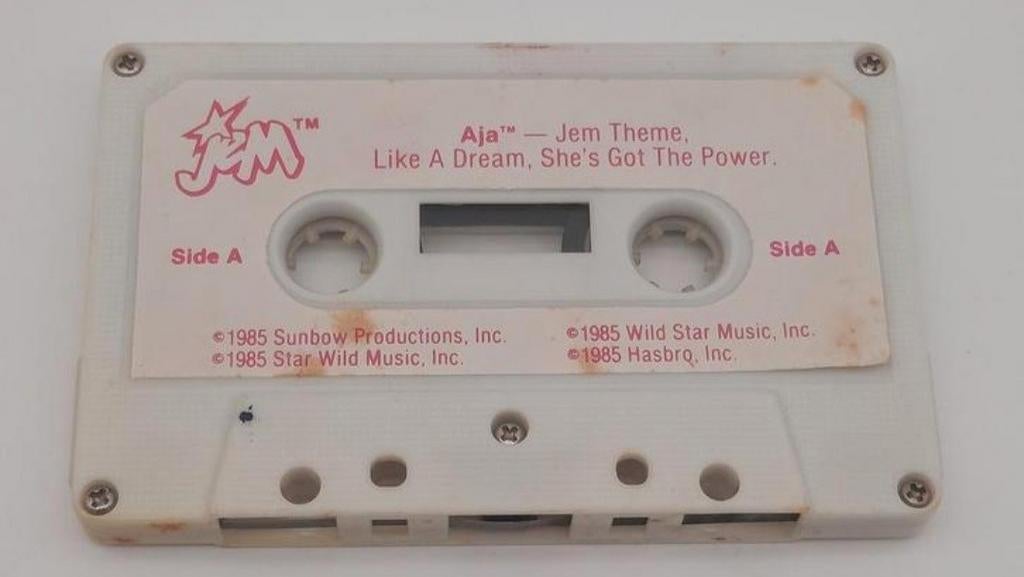 JEM Aja JEM Theme Like A Dream Cassette Bandje Hasbro 1985, Gebruikt, Kinderen en Jeugd, 1 bandje, Ophalen of Verzenden