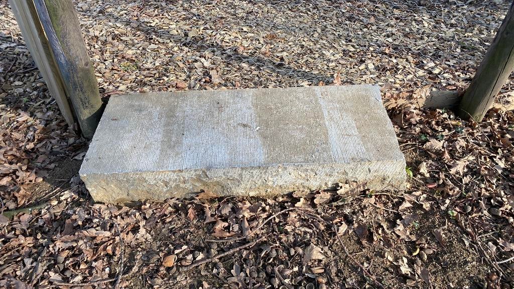 Hardstenen dorpel/ traptrede 80x 33,5x12 cm Arduin, Ophalen, Gebruikt, Overige typen, Natuursteen