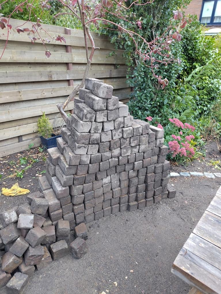 Klinkers - Grote partij gebruikte klinkers, Tuin en Terras, Tegels en Klinkers, Ophalen, Gebruikt, Klinkers, 10 m² of meer