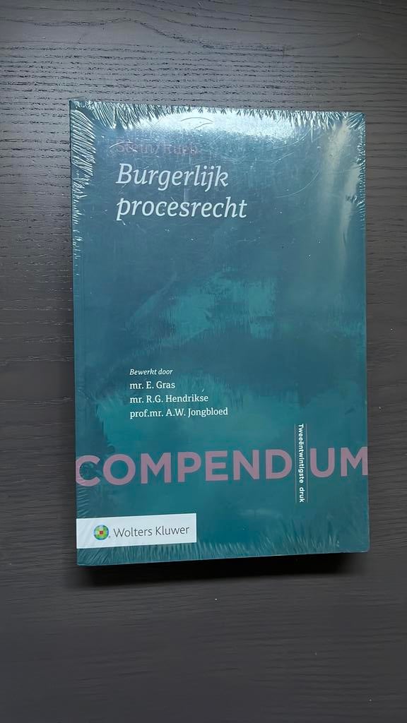 Compendium Burgerlijk procesrecht in folie, Ophalen of Verzenden, Nieuw, Natuurwetenschap