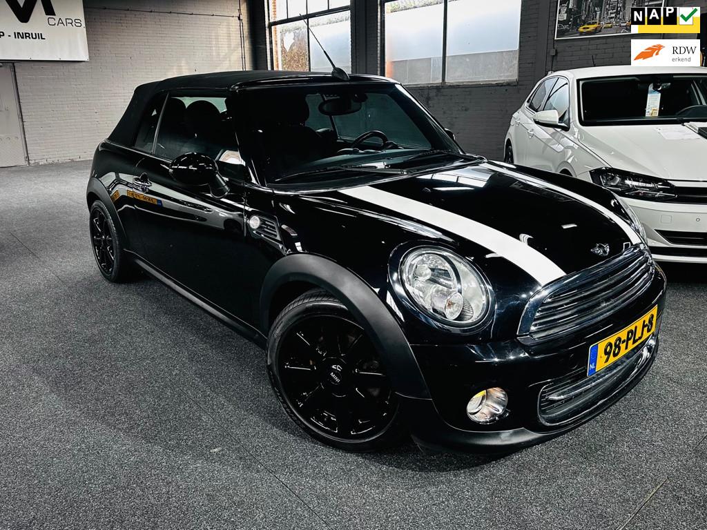 Mini Mini Cabrio 1.6 Cooper Pepper - Airco - Navigatie - LM, Auto's, Mini, Euro 5, Gebruikt, Zwart, 4 cilinders