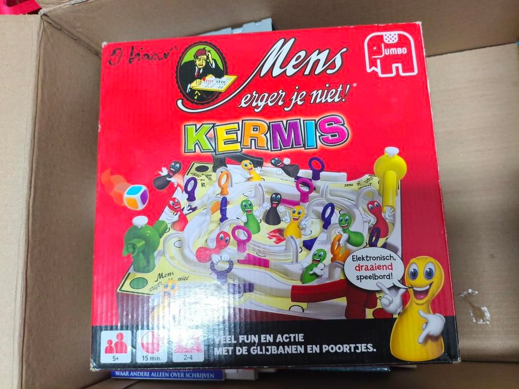 Mens Erger Je Niet! Kermis - Jumbo Bordspel, Drie of vier spelers, Ophalen of Verzenden, Gebruikt, Jumbo