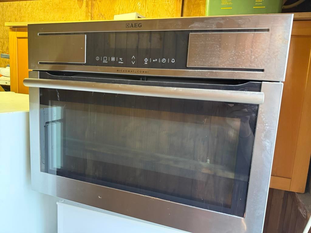 AEG Micromat Combi Inbouw Oven met Grill en Magnetron, Gebruikt, Hete lucht, 60 cm of meer, Oven met grill