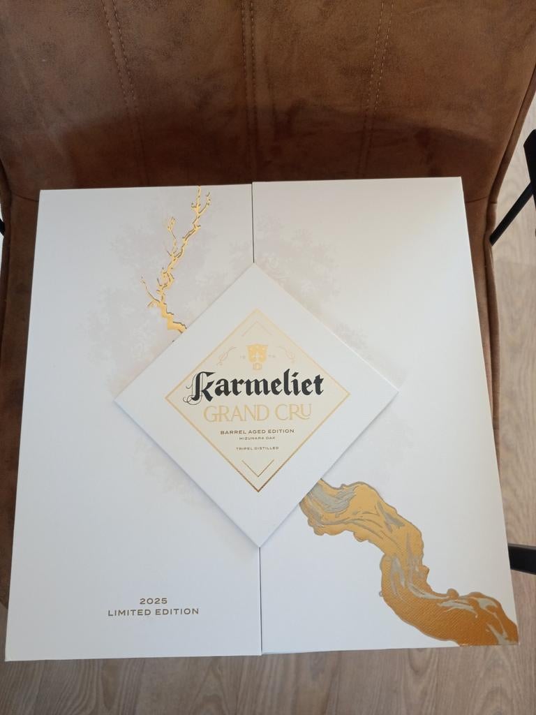 Karmeliet Grand Cru Limited Edition 2025 doos met lege fles, Verzamelen, Biermerken, Ophalen of Verzenden, Gebruikt, Overige typen