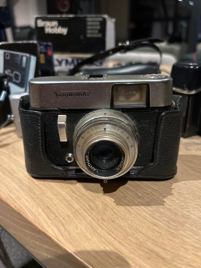 Voigtländer Voigtlander vintage camera met Lanthar lens, Ophalen of Verzenden, Gebruikt, Compact, Overige Merken