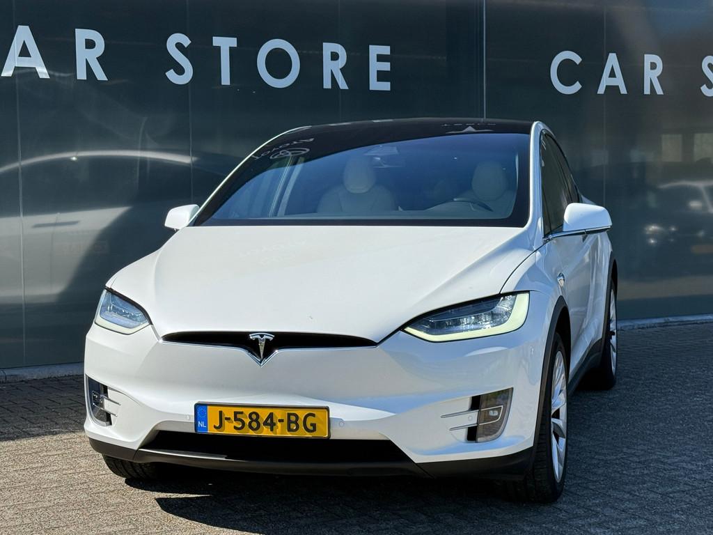 Tesla Model X Long Range 7Persoons 100% SOH Dealer Onderhoud, Auto's, Tesla, Gebruikt, 100 kWh, 124 €/maand, 7 stoelen