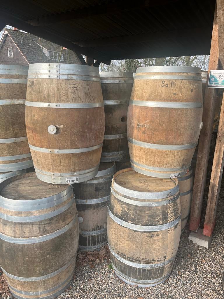 Wijn vaten regenton Frans Eiken, 150 liter of meer, Ophalen, Hout