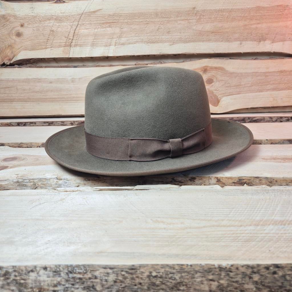 Stetson Fedora 'Bogart Penn' Style - Furfelt - Size 58, Kleding | Heren, Stetson, Hoed, Ophalen of Verzenden, Zo goed als nieuw
