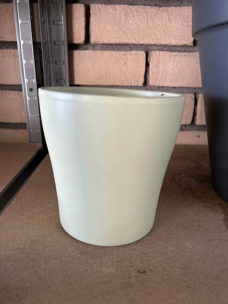 Bloempot mintgroen - Diameter 13 cm, Tuin en Terras, Ophalen, Gebruikt, Rond, Binnen