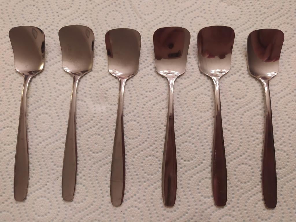 Schep lepeltjes voor ijs zes, Ophalen of Verzenden