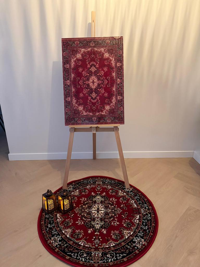 Henna welkomstbord, Huis en Inrichting, Stoffering | Tapijten en Kleden, Zo goed als nieuw, 200 cm of meer, Rechthoekig, Ophalen