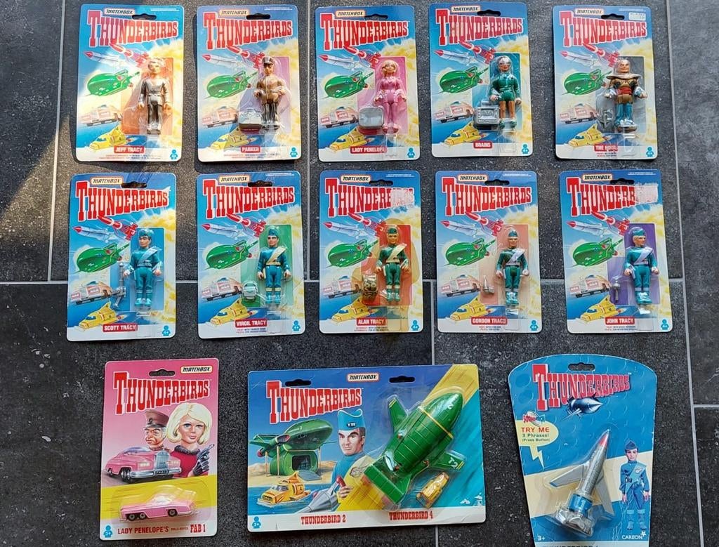 Thunderbirds poppetjes, voertuigen, films en kaarten, Ophalen of Verzenden, Nieuw