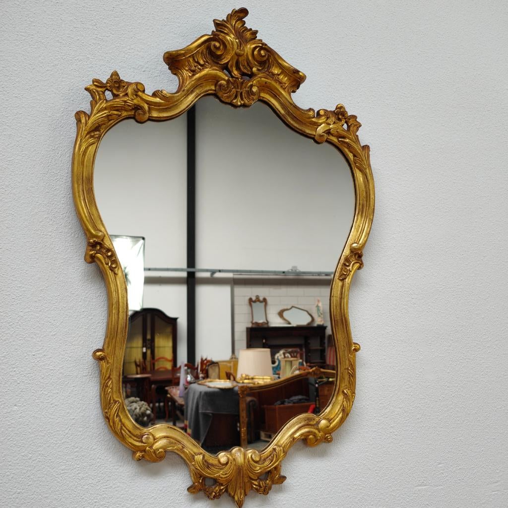 Vintage Regency spiegel kuifspiegel schouwspiegel 303, Huis en Inrichting, Woonaccessoires | Spiegels, Info@flashbackfurniture.nl