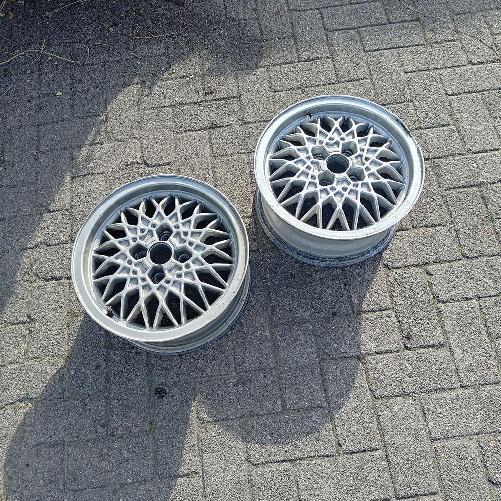 VW Golf 2 GTI Original BBS RA 375 Felgen 4x100 165601025 6Jx, Gebruikt, 15 inch, Velg(en), -