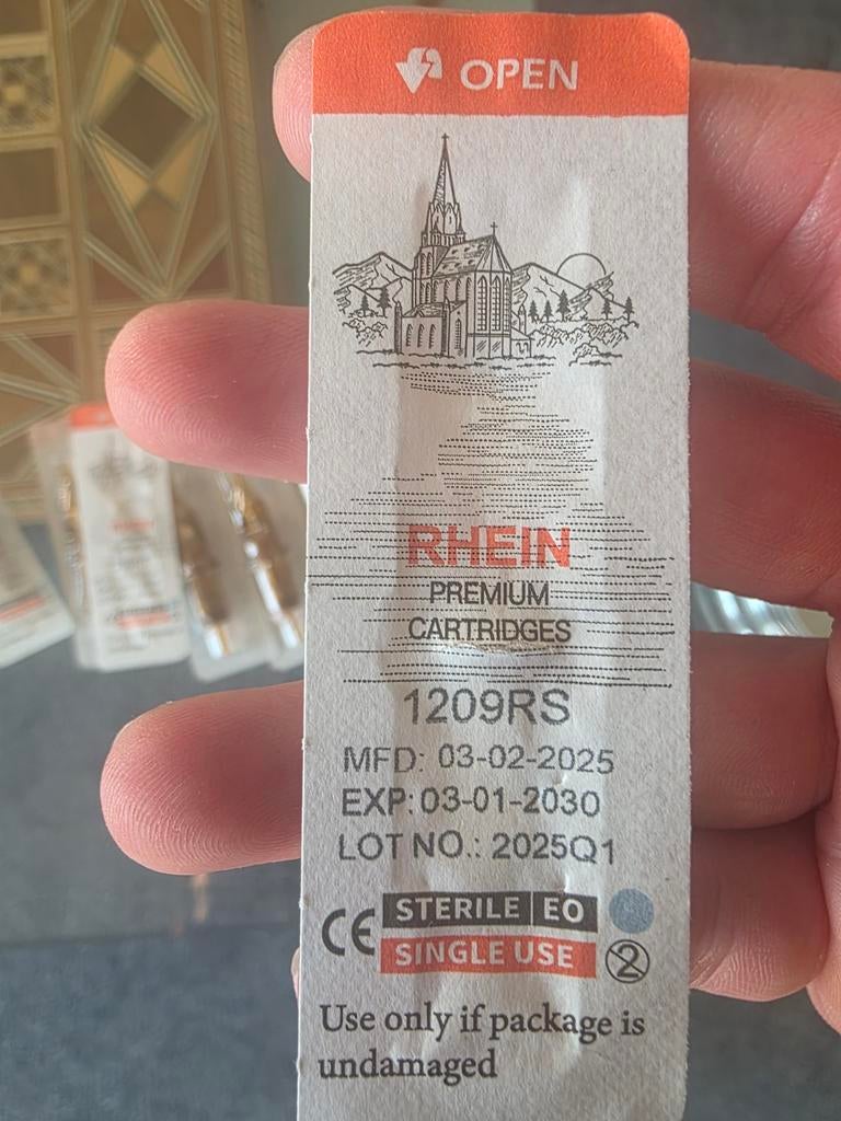 10x RHEIN 1209RS Tattoo Cartridges - Steriel - Nieuw, Sieraden, Tassen en Uiterlijk, Uiterlijk | Cosmetica en Make-up, Nieuw, Toebehoren