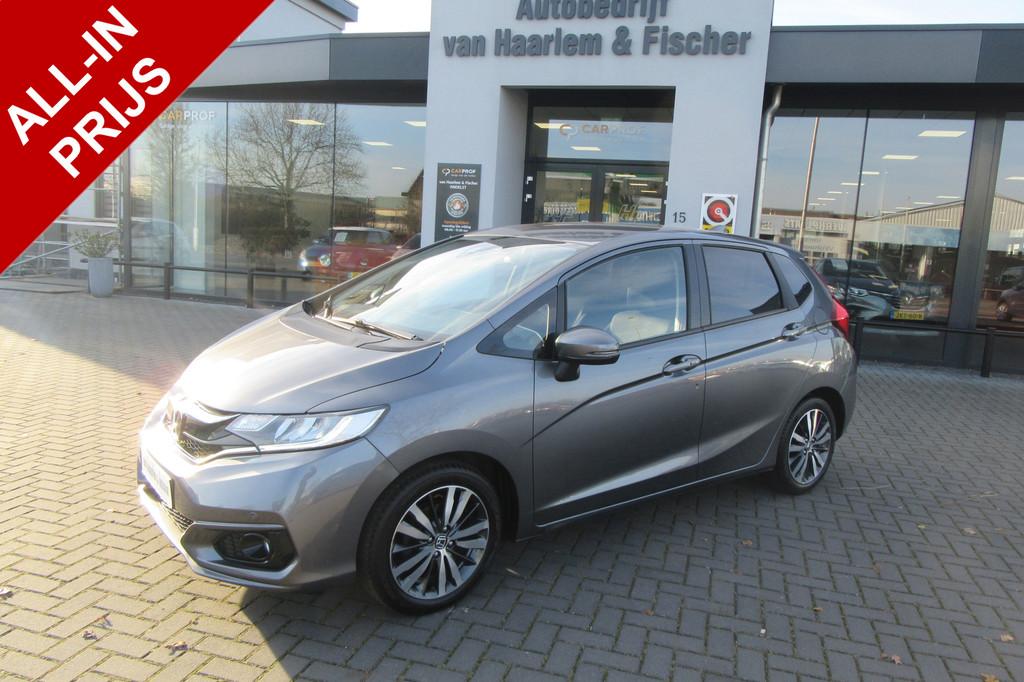 Honda Jazz 1.3 i-VTEC Elegance Automaat , Navi, Camera, Stoe, Auto's, 12 maanden, 450 kg, Gebruikt, 4 cilinders