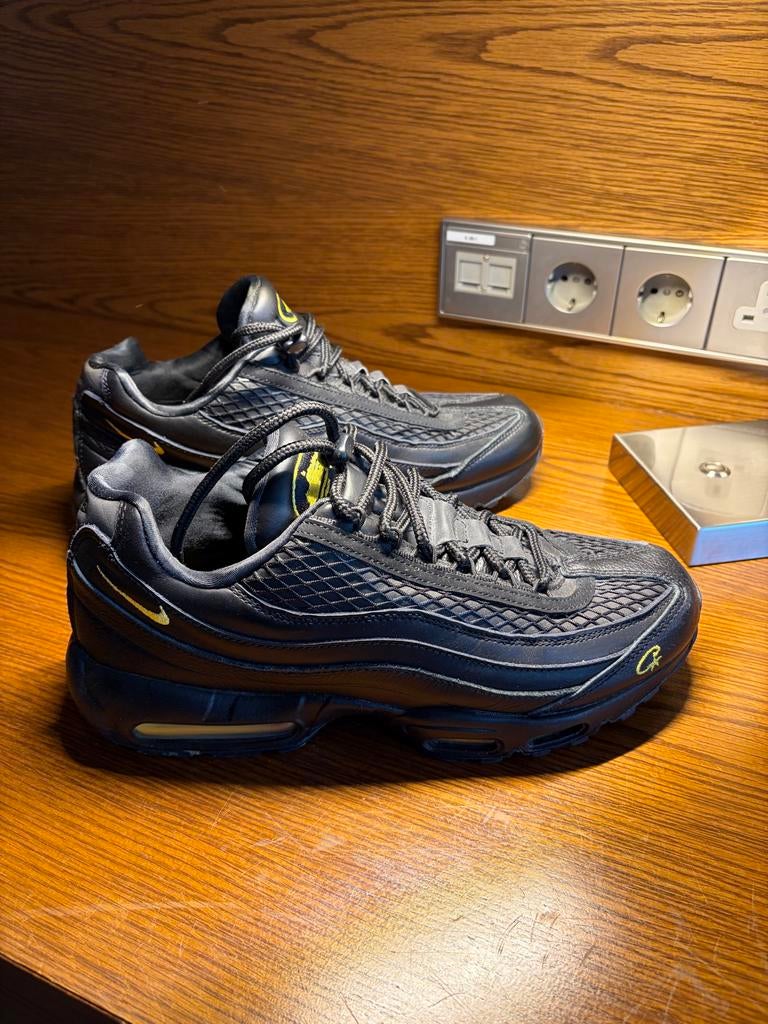 Nike Airmax 95 x Cortez Geel Zwart - Maat 45 EU, Kleding | Heren, Schoenen, Ophalen, Zo goed als nieuw, Overige kleuren, Sneakers of Gympen