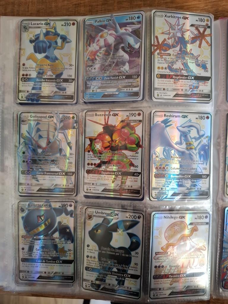 Pokémon Kaarten Collectie – GX / V / VMAX / Shiny – Spaans, Ophalen of Verzenden, Zo goed als nieuw, Speelkaart(en)