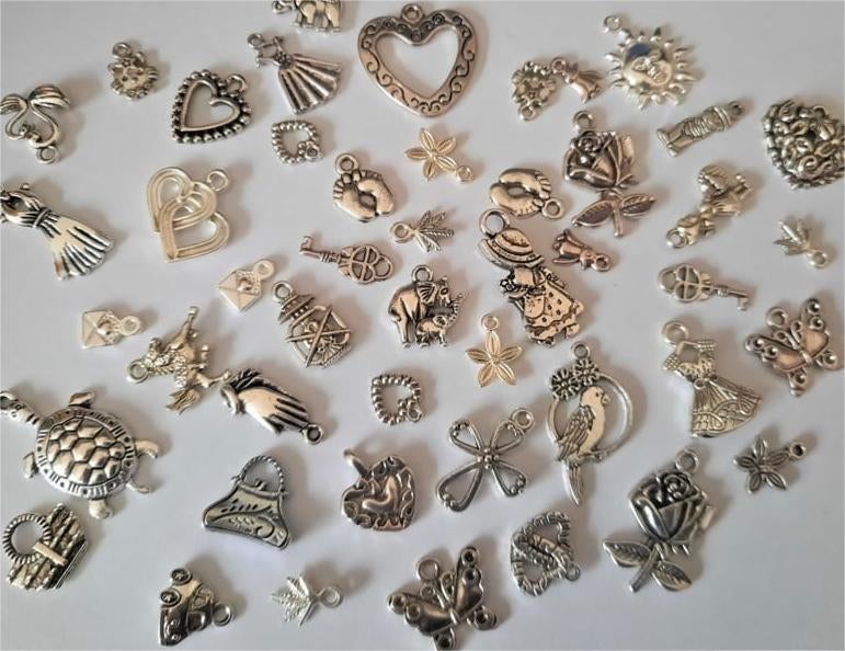 100 Tibetaans zilveren bedels/bedeltjes, Verzenden, Nieuw, Hanger