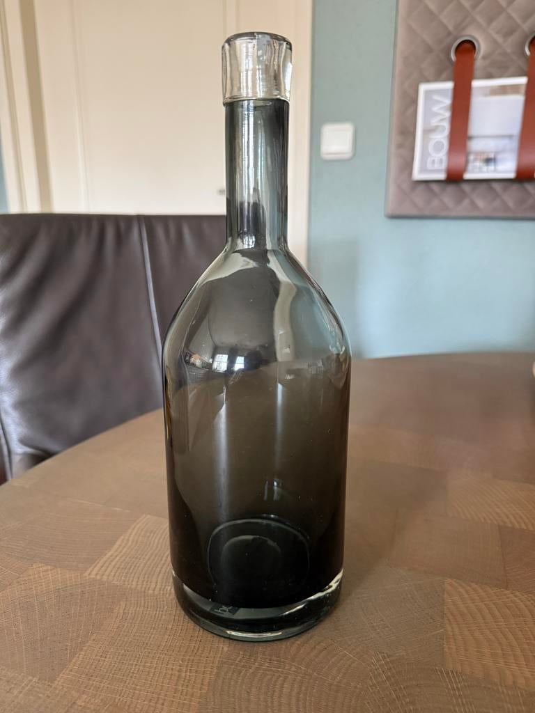 Decoratieve fles/vaas van Pols Potten - Donkerblauw, Gebruikt, Blauw, Ophalen of Verzenden, Glas