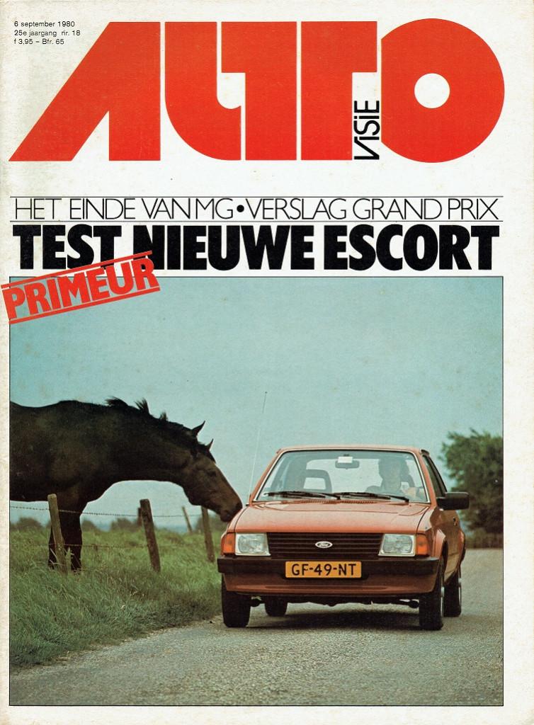 Autovisie 1980 nr. 18 (o.a. Ford Escort 1,3 L), Verzenden, Gelezen, Algemeen