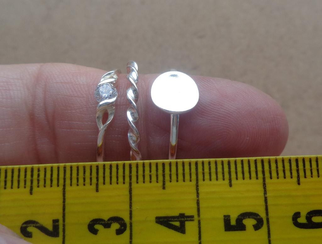 zilveren ringen set drie stuks STE BEE [1026], Verzenden, Nieuw, 17 tot 18, Dame