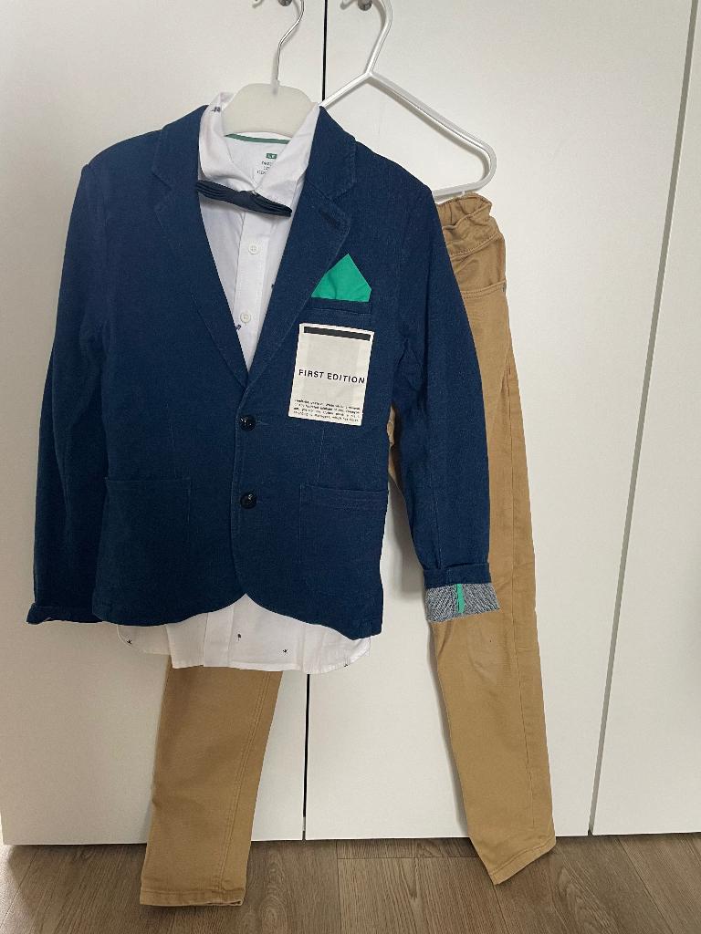 Nette kleding set voor communie/bruiloft 146/152 (tweeling?), Ophalen of Verzenden, Zo goed als nieuw, Setje, Jongen