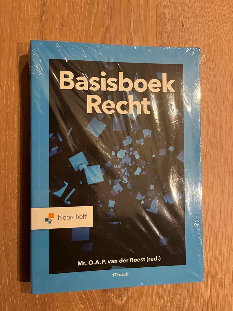 Basisboek Recht - 17e druk - Noordhoff, Boeken, Ophalen of Verzenden, Gamma, Nieuw, Niet van toepassing