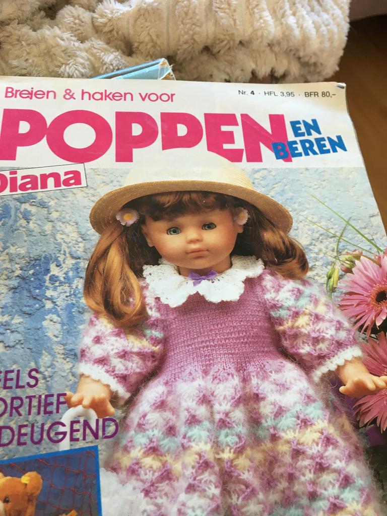 Diana POPPEN EN BEREN nummer 4 Breien&Haken boekje., Hobby en Vrije tijd, Kledingpatronen, Zo goed als nieuw, Kind, Overige merken