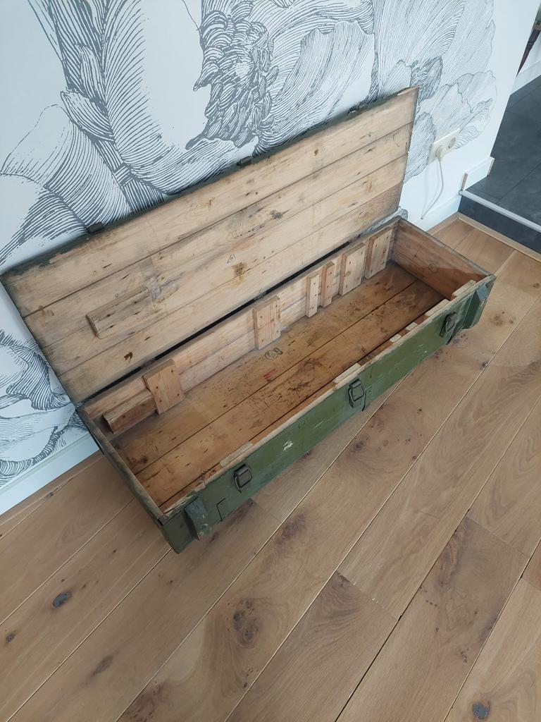 Legerkist, Ophalen, Minder dan 50 cm, Gebruikt, 100 tot 150 cm