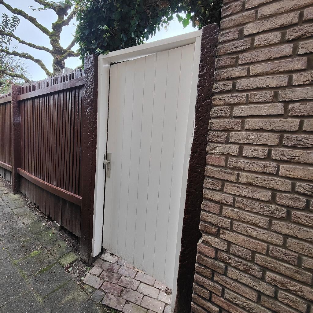 hardhouten tuinpoort/deur, Tuin en Terras, Tuinpoorten, Ophalen, Gebruikt, Minder dan 100 cm, Draaipoort