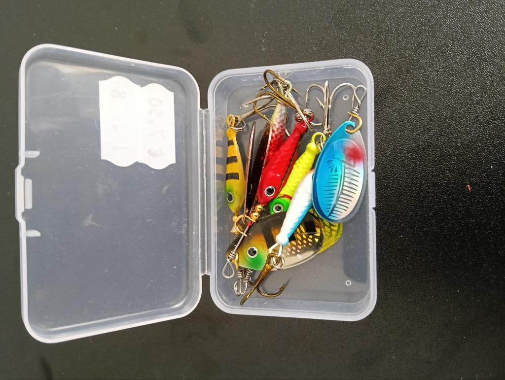 5 stuks kunstaas visje spinner blinker, Ophalen of Verzenden, Nieuw, Haak