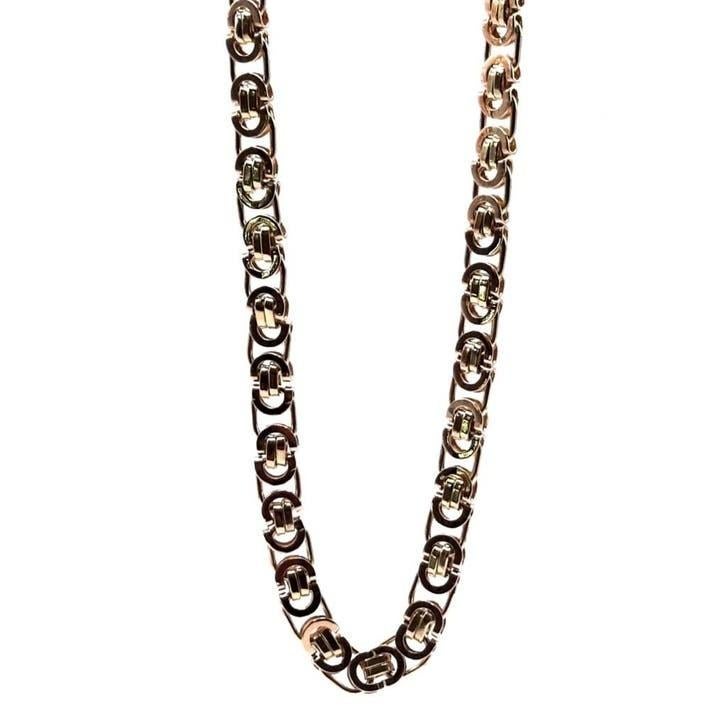 gouden platte koningsketting 14kt, Www.bredajuwelier.nl, Nieuw, Ophalen of Verzenden, Www.bredajuwelier.nl