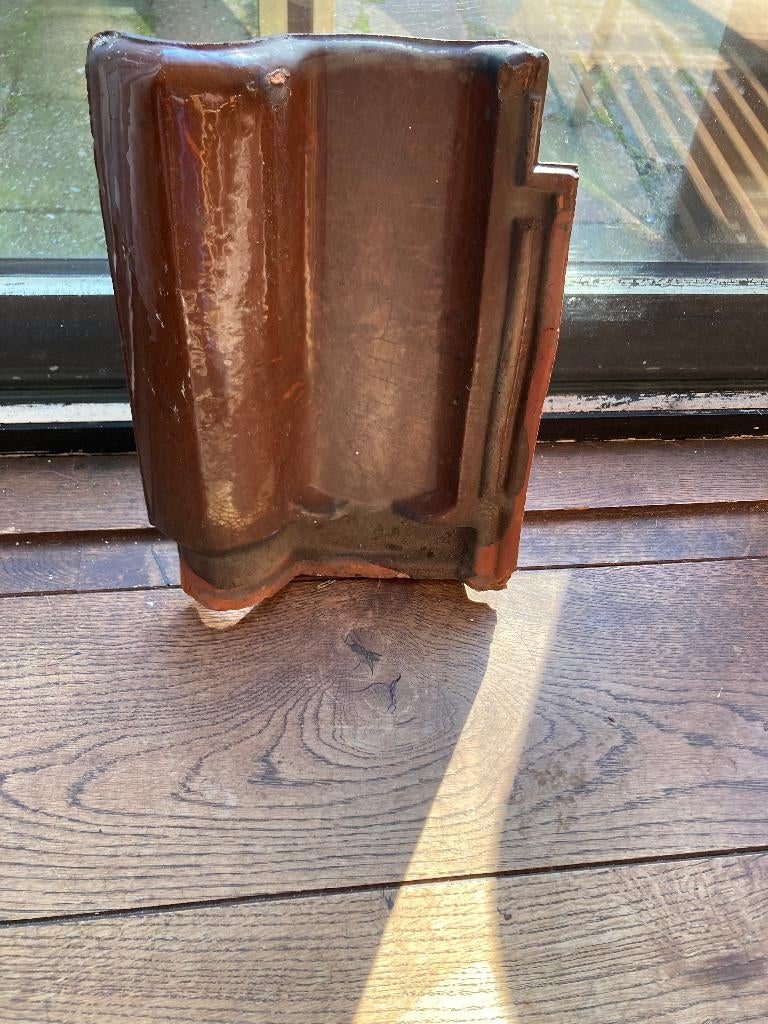 geglazuurde dakpannen, Doe-het-zelf en Verbouw, Dakpannen en Dakbedekking, Ophalen, Steen of Klei, Dakpannen, Rood