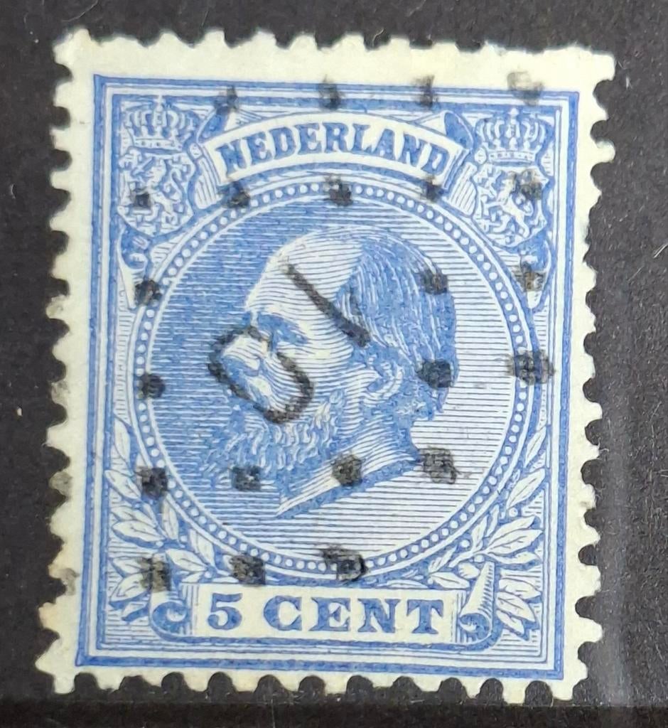 Puntstempel zegel nr 10 Bergen op Zoom nvph nr19, Postzegels en Munten, Postzegels | Nederland, Ophalen of Verzenden