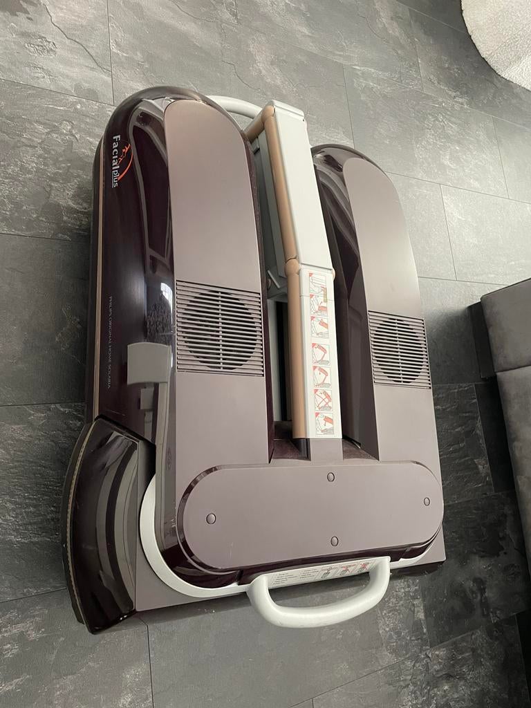 Philips Sunmobile 4S Zonnebank met Gezichtsbruiner, Ophalen of Verzenden, Gebruikt, Zonnebank dubbelzijdig, 10 tot 15 lampen