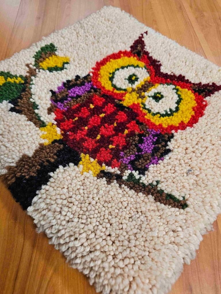 Retro smyrna kleedje 38/38 cm, Huis en Inrichting, Stoffering | Tapijten en Kleden, Minder dan 50 cm, Gebruikt, Vierkant, DJT@dejuistetoon.eu