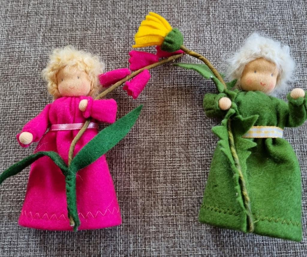 Wol vilt poppetjes jaartafel lente,  antroposofie., Hobby en Vrije tijd, Ophalen of Verzenden, Nieuw, Los Vilt