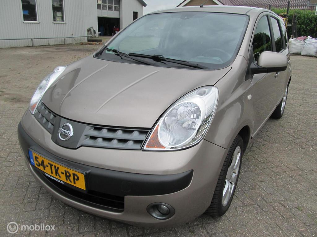 Nissan Note 1.6 First Note, perfecte auto met NAP pas, airco, Stof, Gebruikt, 4 cilinders, Bruin