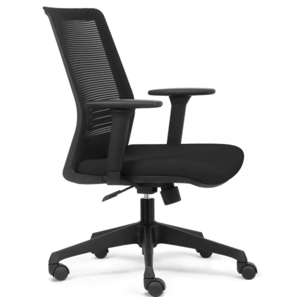 NIEUW bureaustoel EVO - zwart voetenkruis, Niet ingevuld, Nieuw, Niet ingevuld, Niet ingevuld