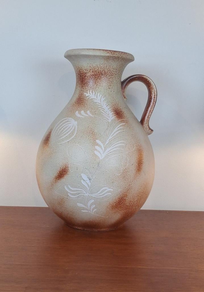 Grote Vintage West Germany Vaas met Oor, Antiek en Kunst, Ophalen