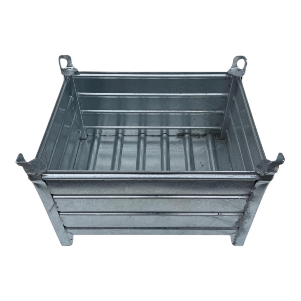 Stapelbakken staal, opslagbak, voorraadbak stapelbak, Ophalen, 100 cm of meer, 60 cm of meer, 50 cm of meer
