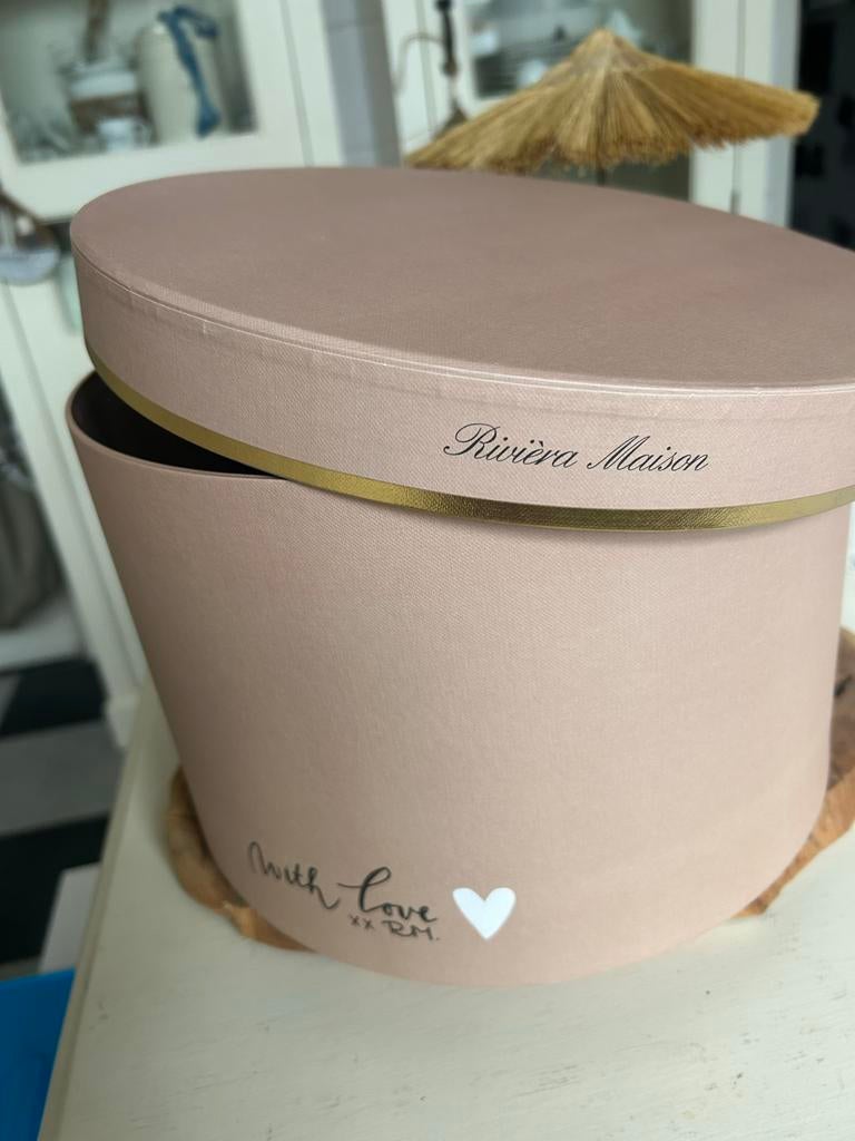 Luxe Riviera Maison Doos - Nieuwstaat!, Ophalen of Verzenden, Nieuw, Overige materialen, Minder dan 50 cm